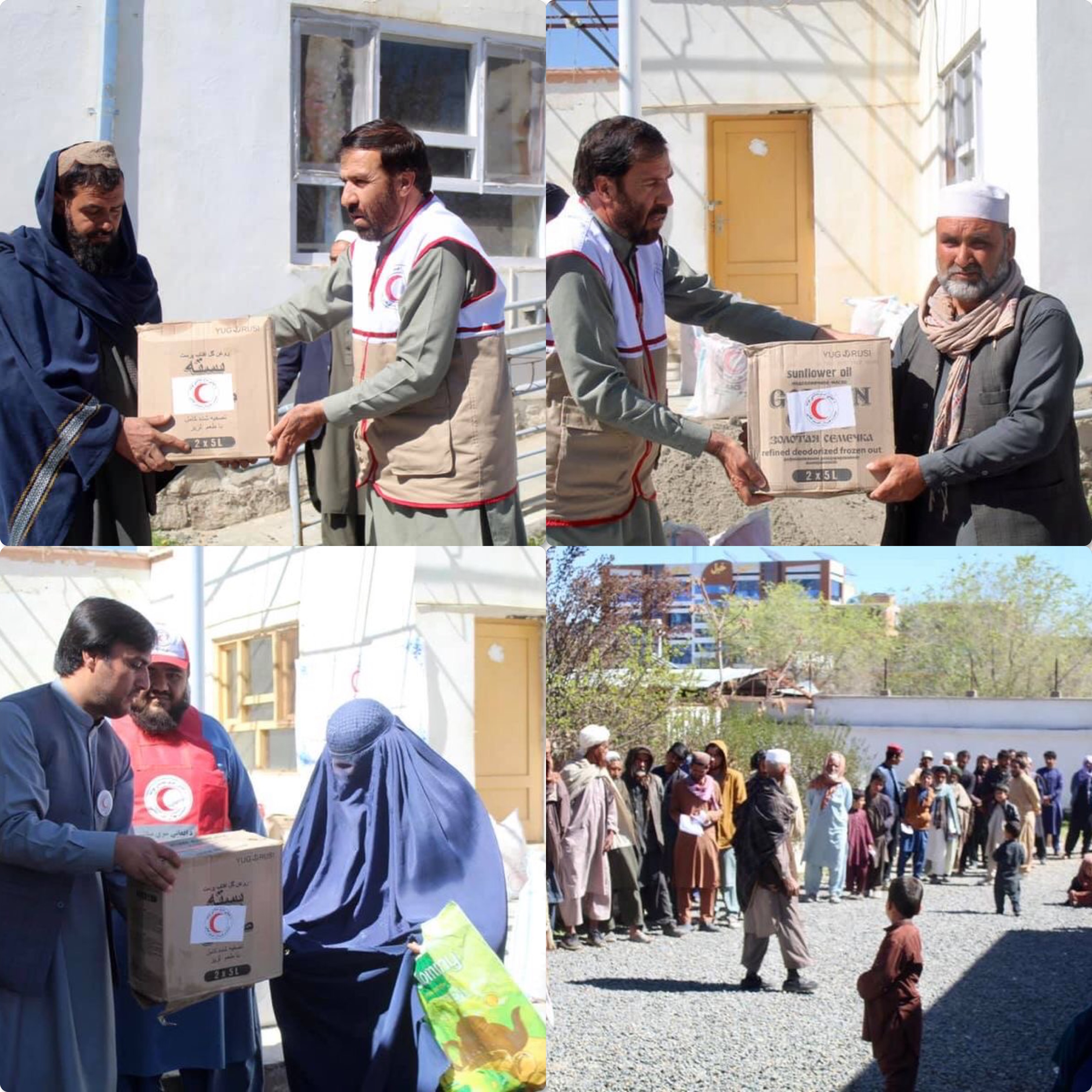 مساعدت جمعیت هلال احمر افغانی برای ۹۰ خانواده درلوگر!