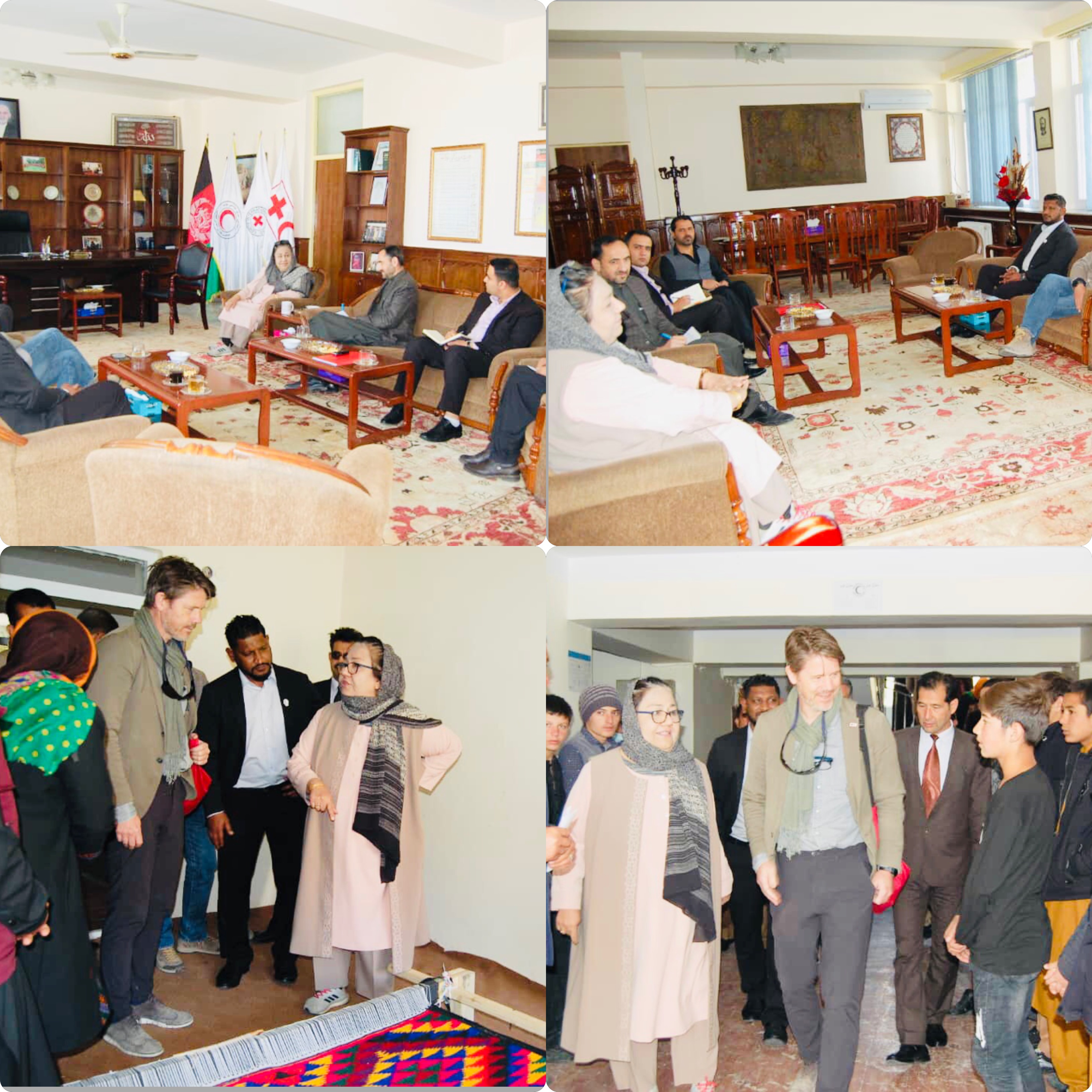 د افغاني سرې میاشتې ټولنې سرپرست رئیس ډاکتر نیلاب مبارز د ناروې سره صلیب له سکرترجنرال سره وکتل!