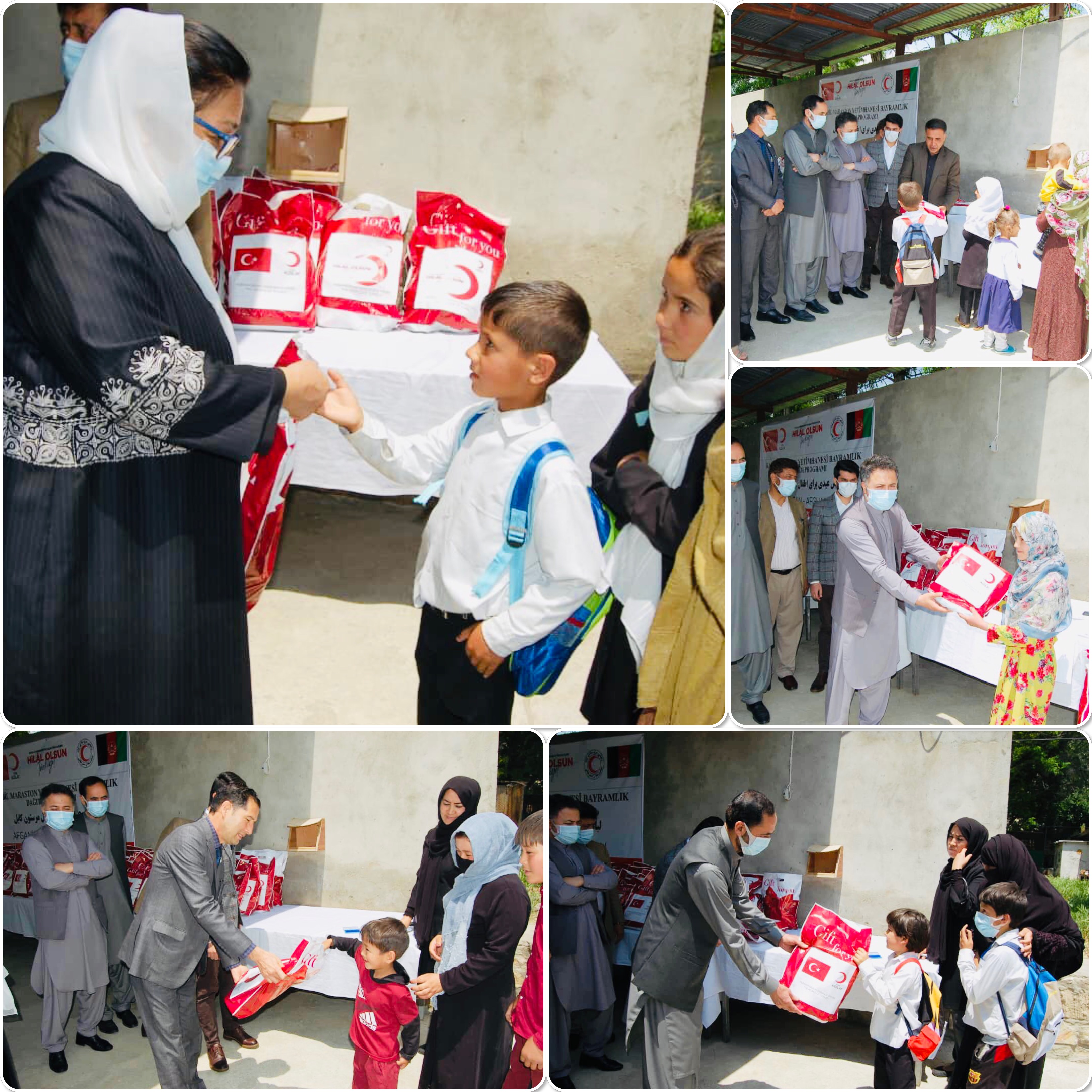 په کابل مرستون کې مېشتو مشمولینو ته د اختریزې البسې وېش!