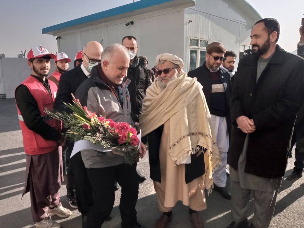 محترم کریم کنیک ریس عمومی هلال احمر ترکیه و معاون فدراسیون بین المللی به سفر ۳ روزه به کابل آمد!