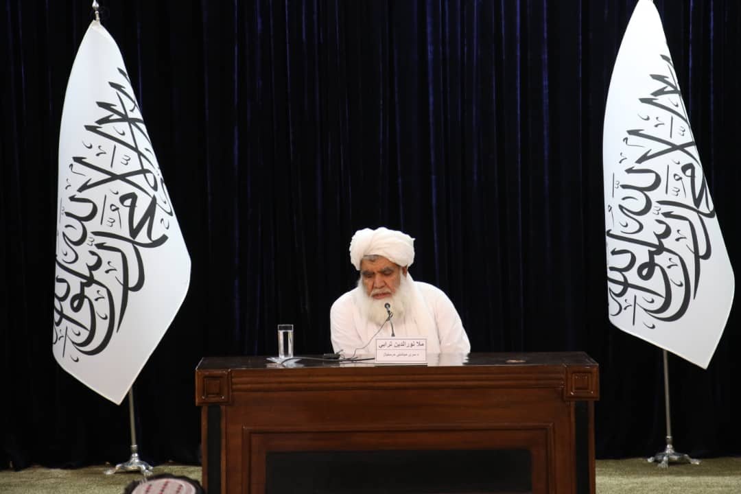 Press Conference of Mawlavi Nooruddin Turabi, vice president of the ARCS About the Afghan Red Crescent's assistance and activities to the earthquake victims in Khost and Paktika provinces!