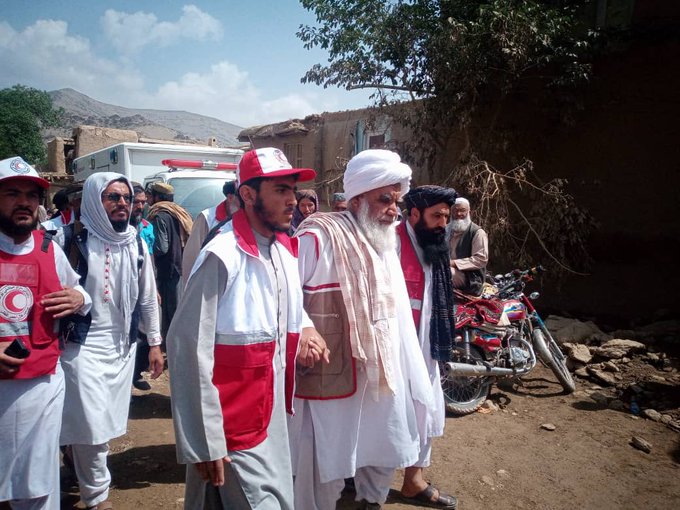 ملا نورالدین ترابی معاون هلال احمر افغانی امروز از قریه های سیلاب زده منطقه تکانه ولسوالی جلریز ولایت میدان وردگ بازدید نمود!