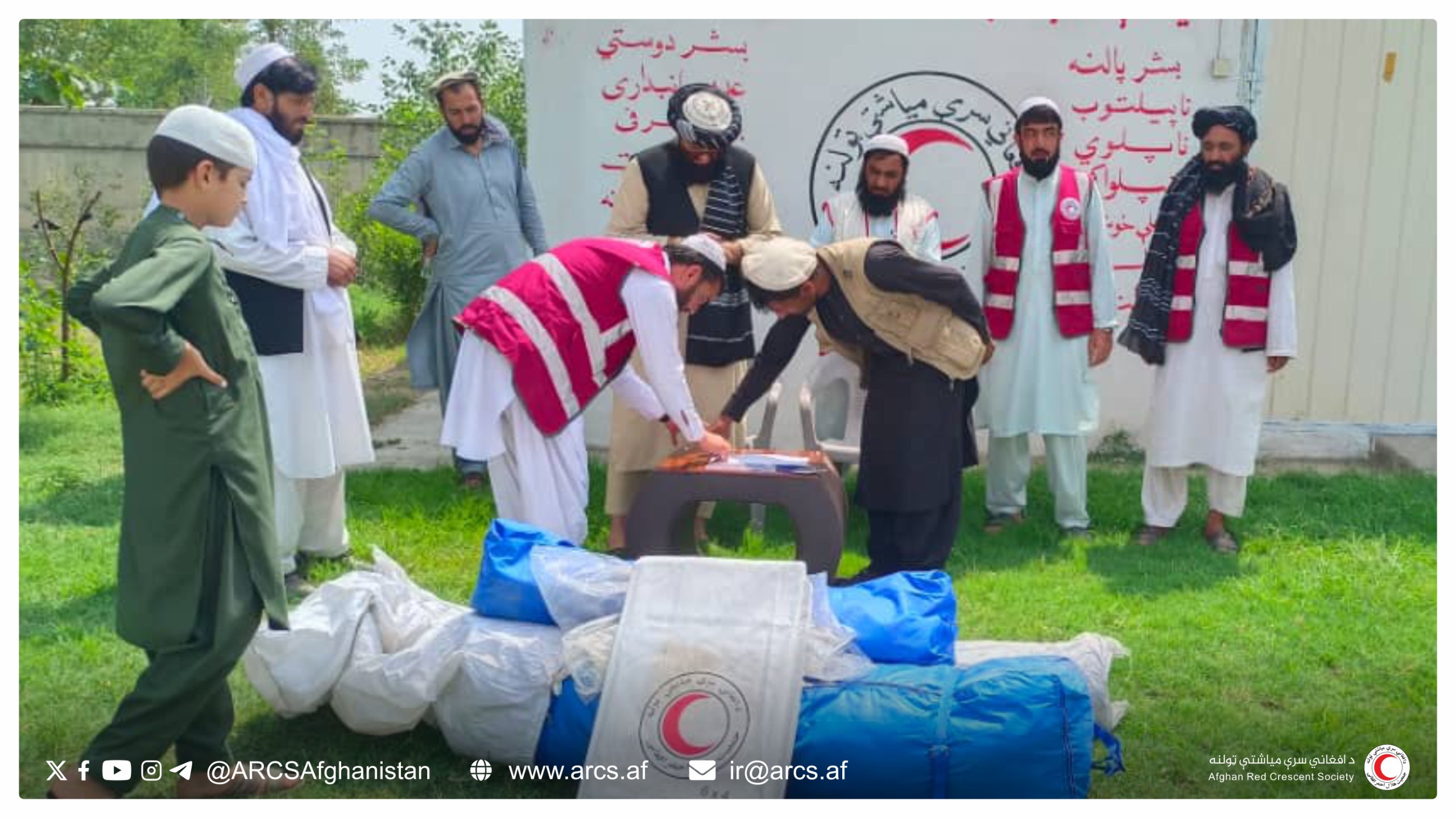 Emergency Assistance Delivered to a Flood-Affected Family in Khost