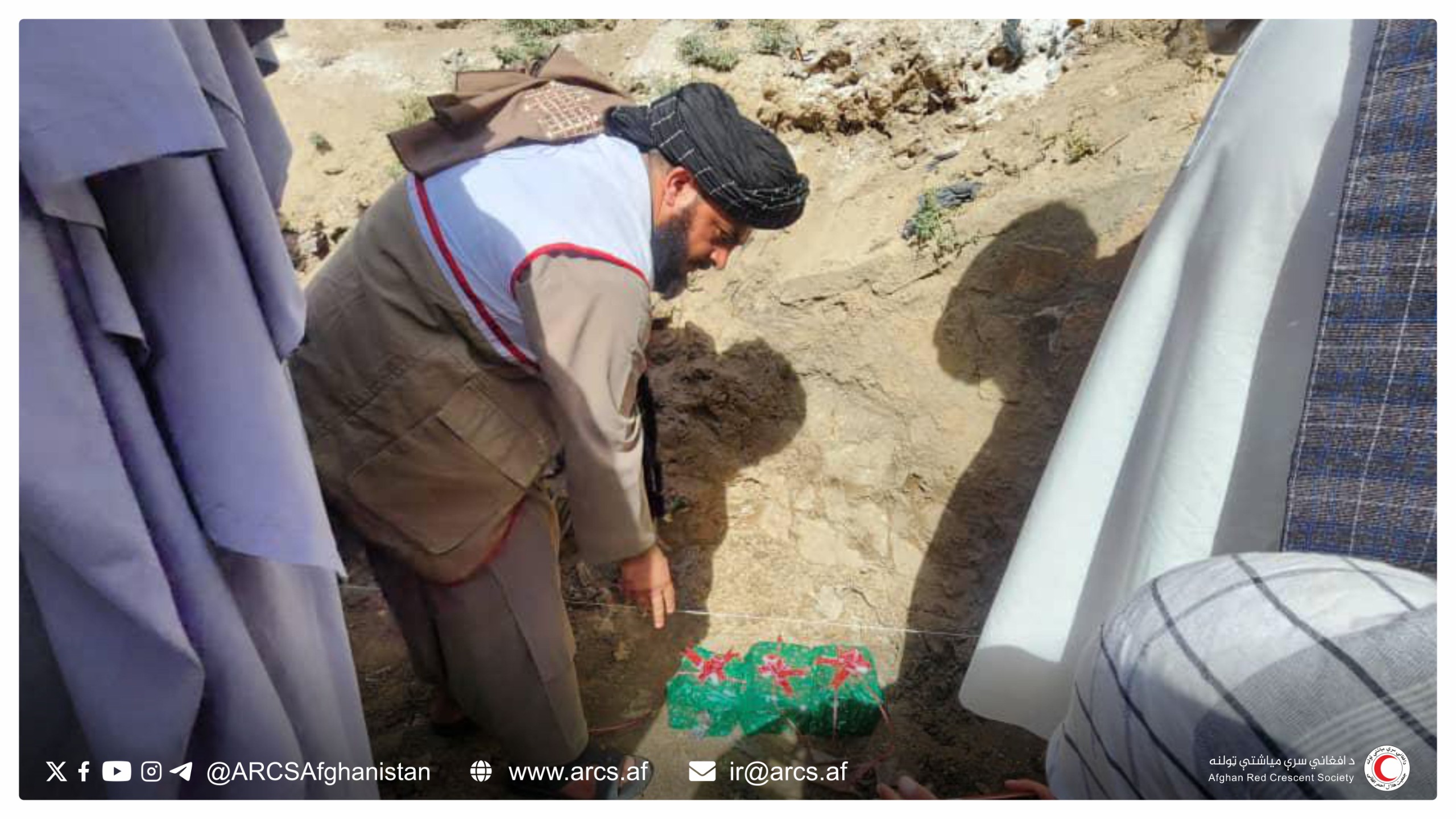 بادغيس؛ کاريګرو ته د کاري فرصتونو په موخه د ۹ ميليونه افغانيو په ارزښت د کانال جوړولو پروژه پيل شوه