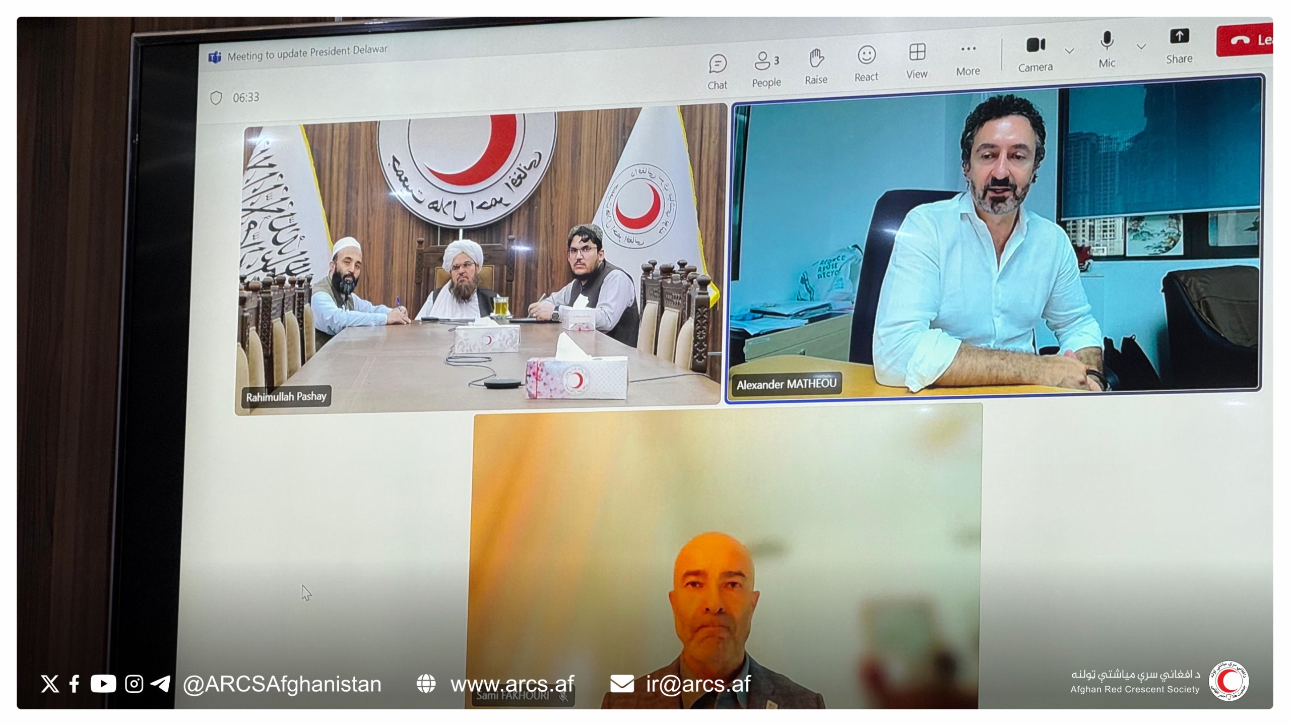 IFRC Regional Director for Asia-Pacific and Afghanistan Country Head Pledge Support for Refugees and Vulnerable Communities