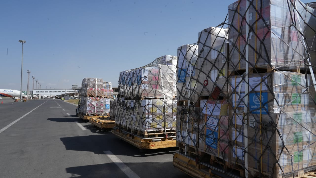 Switzerland Hands Over 20 Tons of Aid to ARCS to Support Kunar Earthquake Victims