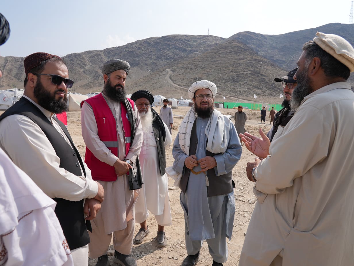 کونړ؛ د افغاني سرې میاشتې مرستیال د زلزله ځپلو لپاره له جوړ شوي پنډغالي لیدنه وکړه