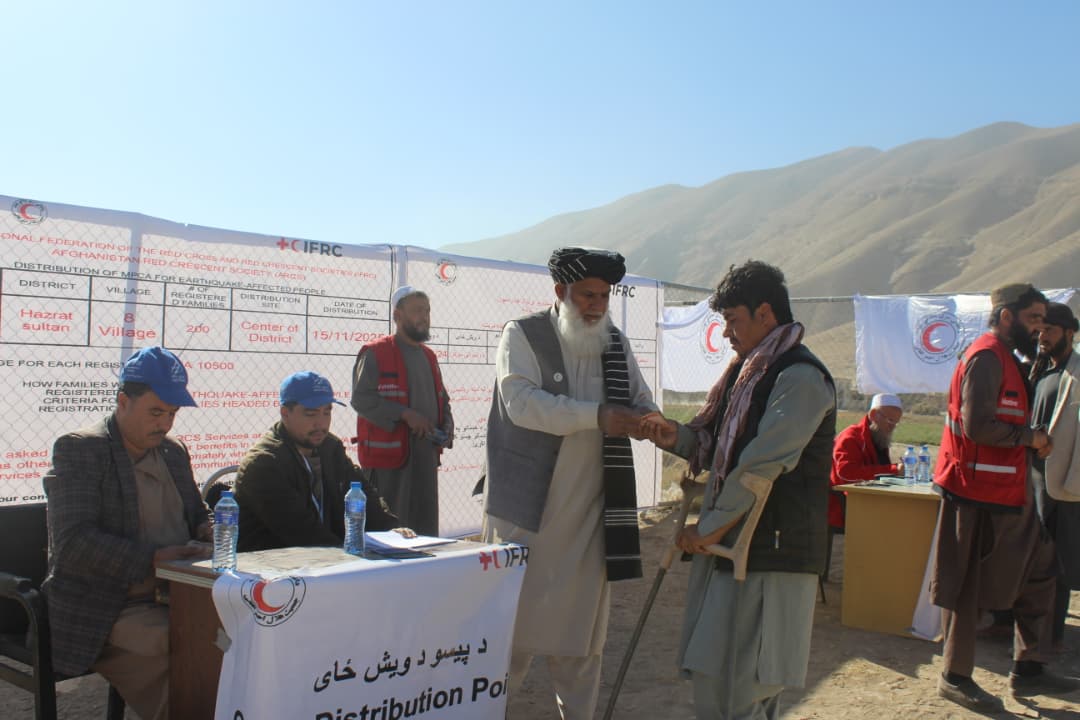 Cash Assistance Provided to 200 Earthquake-Affected Families in Samangan