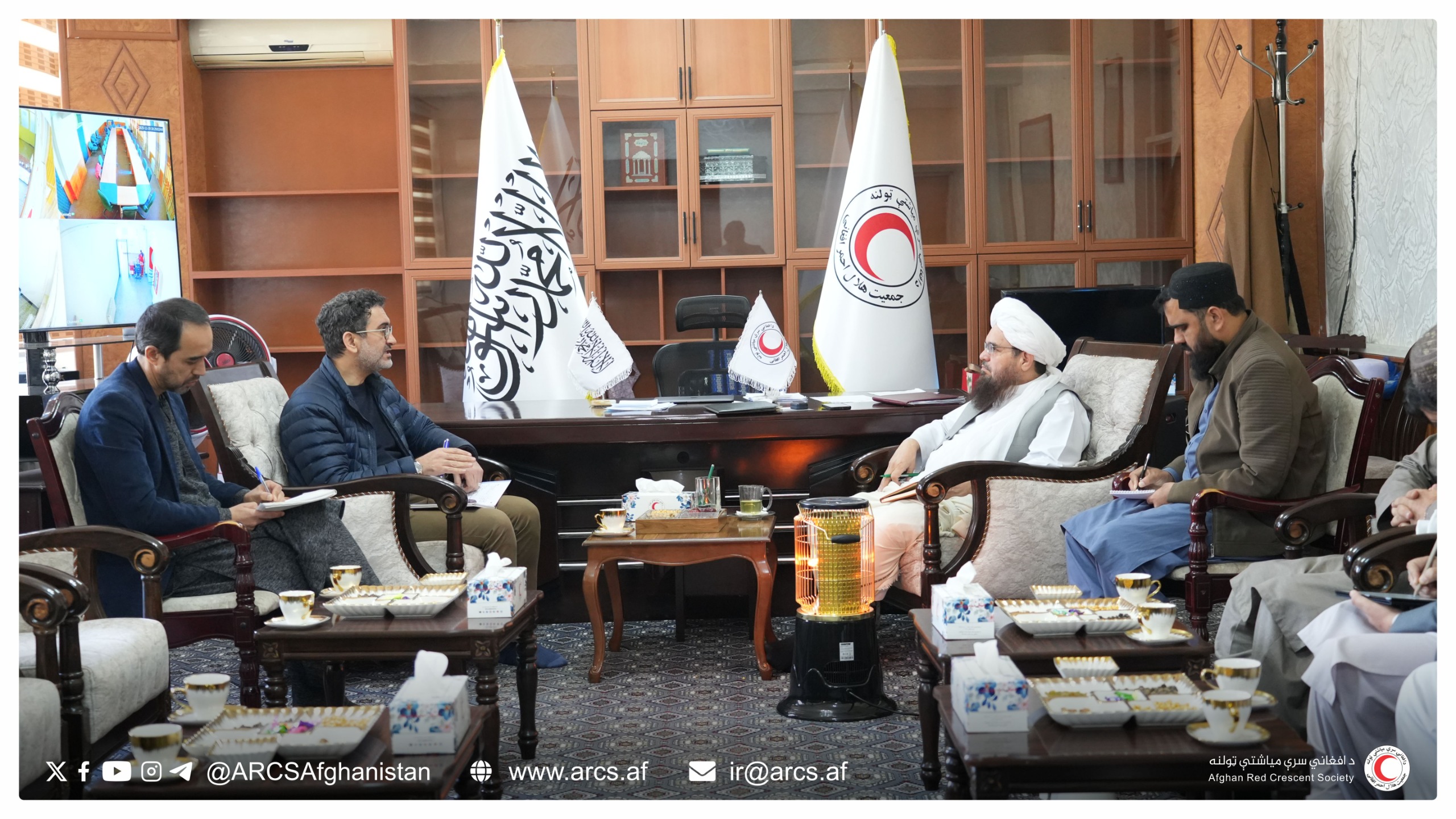 نشست مشترک هلال‌احمر افغانی و آی سی آر سی به‌منظور تقویت همکاری‌های بشری برگزار شد