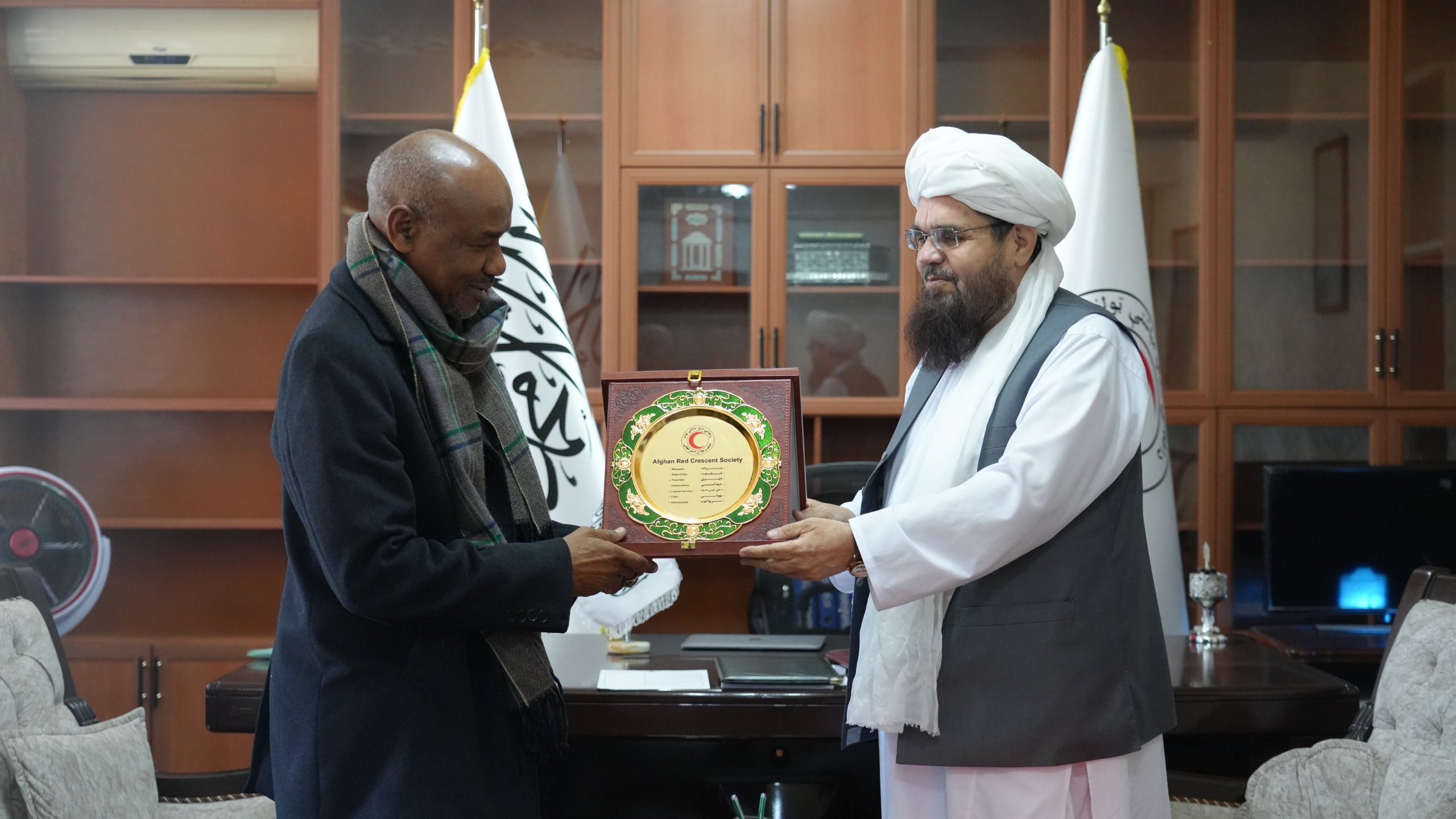 IFRC Program Manager in Afghanistan Holds Farewell Meeting with ARCS Leadership