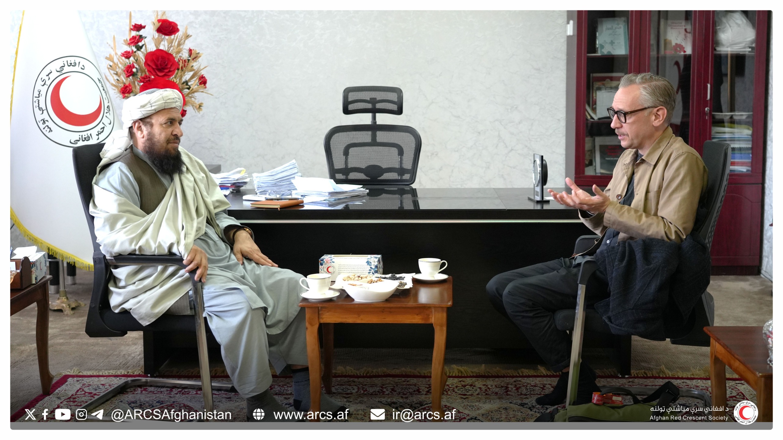 ARCS Vice President Meets with Danish Red Cross Representative to Discuss Capacity Building of Volunteers