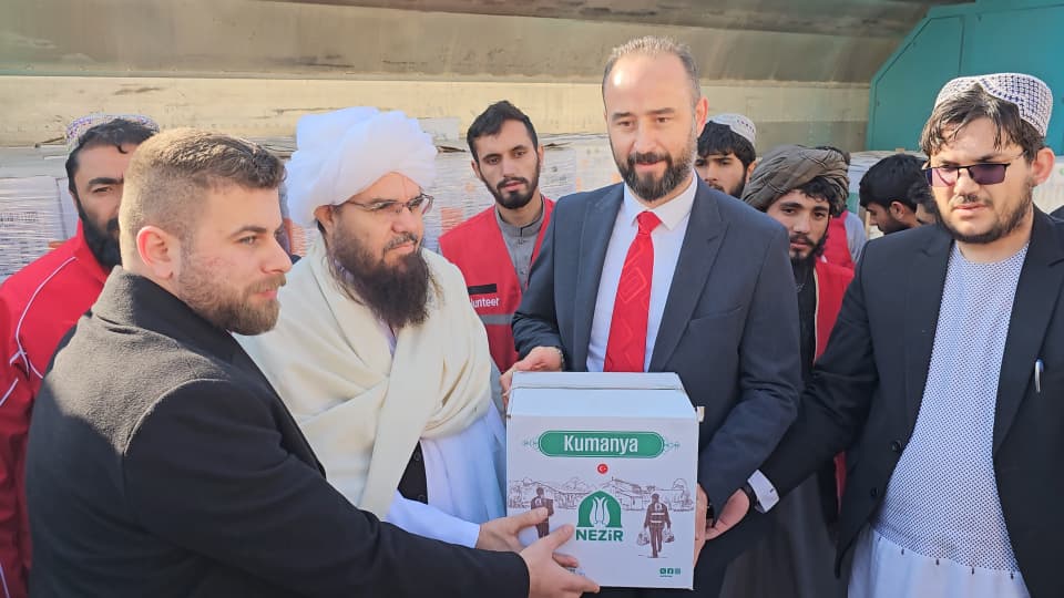 د هرات په روزنک بندر کې د ترکیې ۱۲۷۱ ټنه را استول شوې بشري مرسته افغاني سرې میاشتې ته وسپارل شوه