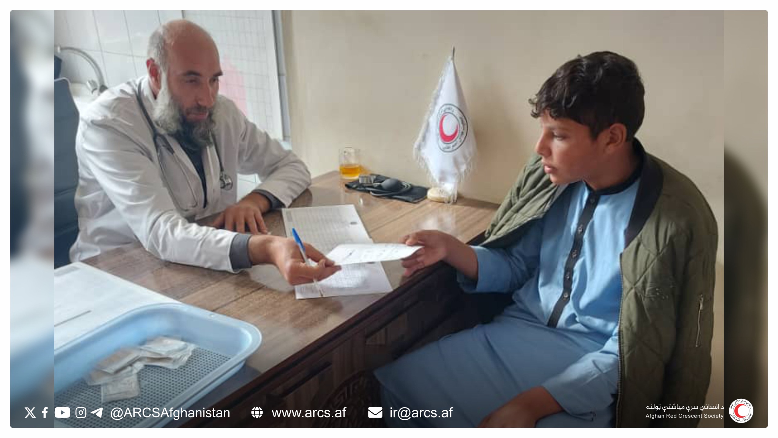 کابل؛ زرګونو ناروغانو ته معاينه، درمل او روغتيايي مشورې ورکړل شوې دي