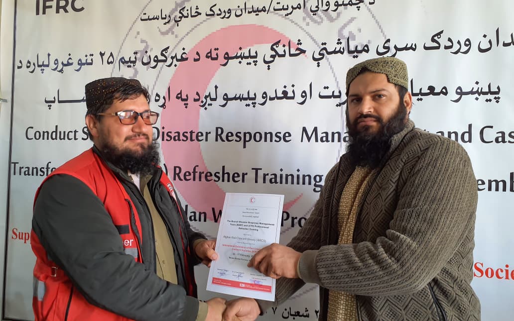 25 Staff Members and Volunteers Receive Disaster Management Training in Maidan Wardak