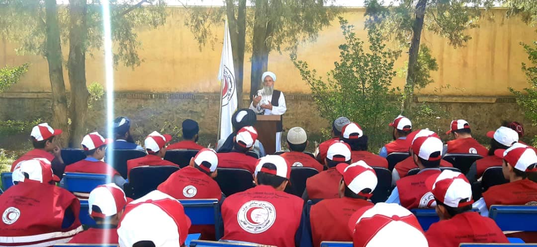 ریاست دعوت و ارشاد جمعیت هلال احمر افغانی در مرستون کابل برای اساتید رضاکار و دانش آموزان جلسه آموزشی تدویر نمود!