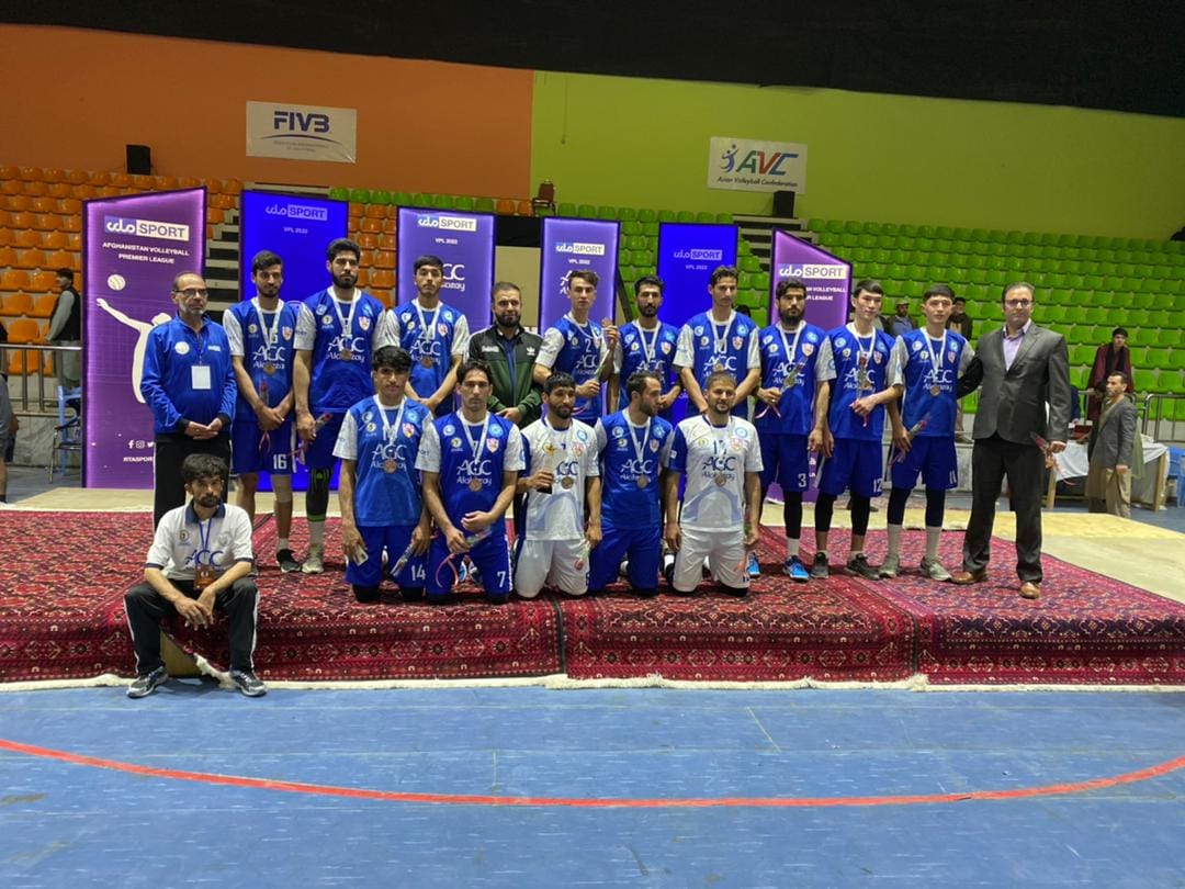 افغاني سرې مياشتې د واليبال لوبډلې د ليګ برتر واليبال په سياليو کې د هيواد په کچه دريم مقام خپل کړ!