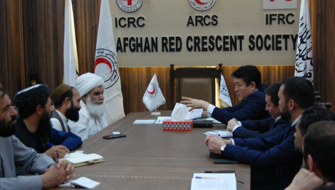 د افغاني سرې میاشتې ټولنې سرپرست مرستیال د نړیوال اسلامي سازمان د غذا ساتنې له رییس سره وکتل!