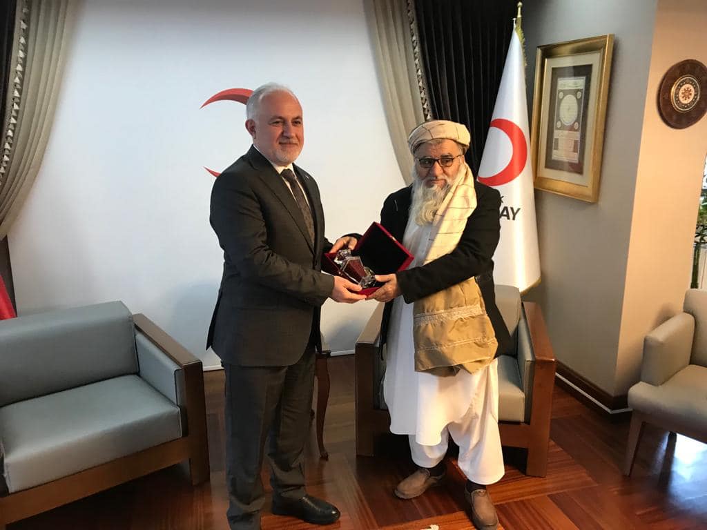 هلال احمر کشور ترکیه، در همکاری و تقویه جمعیت هلال احمر افغانی متعهد است