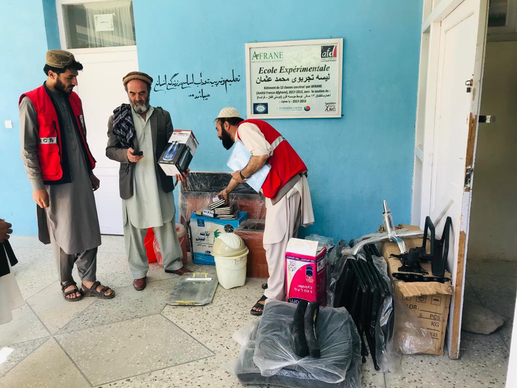 در ولایت پروان با دو مکتب مواد غیر غذایی مساعدت صورت گرفت.