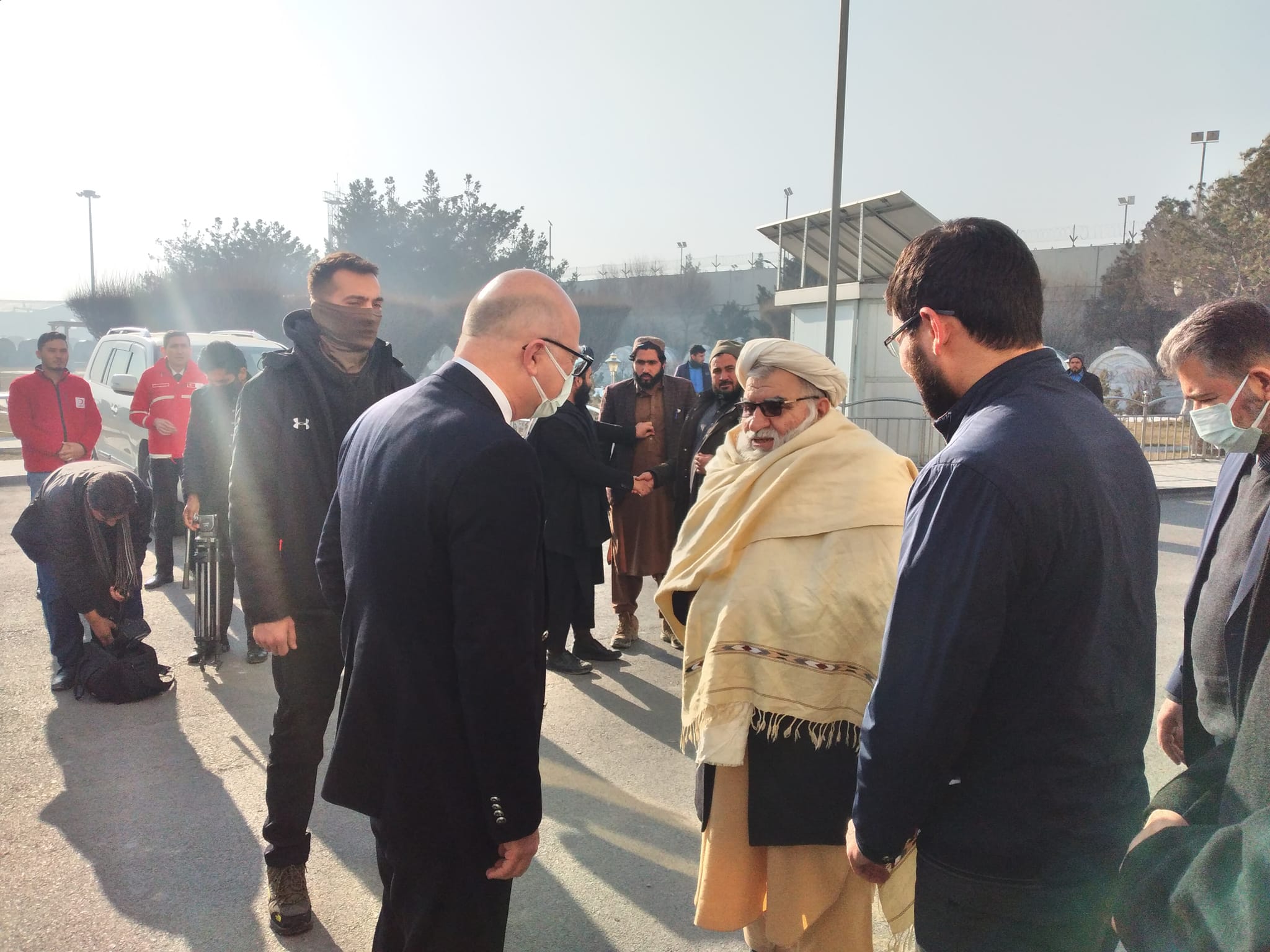 محترم کریم کنیک ریس عمومی هلال احمر ترکیه و معاون فدراسیون بین المللی به سفر ۳ روزه به کابل آمد!