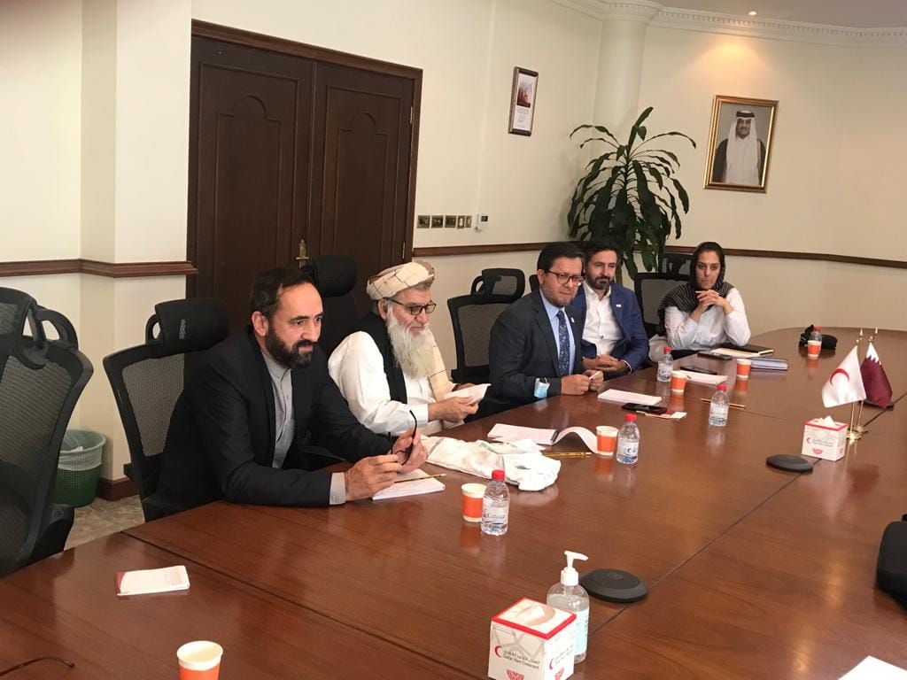 مولوی مطیع الحق خالص سرپرست ریاست عمومی سره میاشت در کشور قطر با مسولین فدراسیون بین المللی و هلال احمر قطر ملاقات نمود!